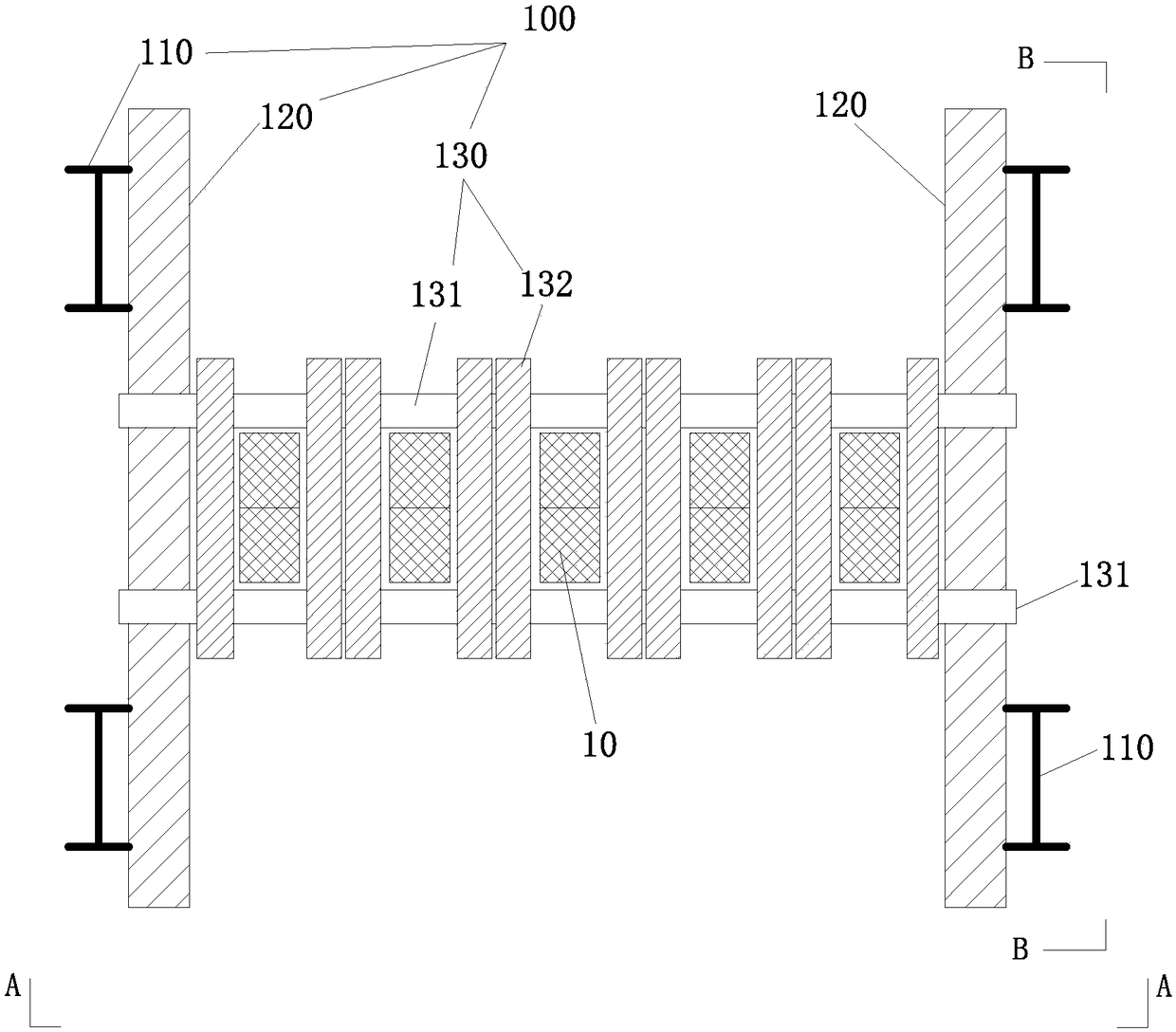 Prefabricated slab pile construction locating frame and locating method