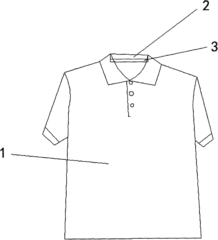 Temperature-adjusting and moisture-guiding fabric garment with stain-resistant collar