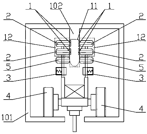 Power supplying and taking system of rail vehicle