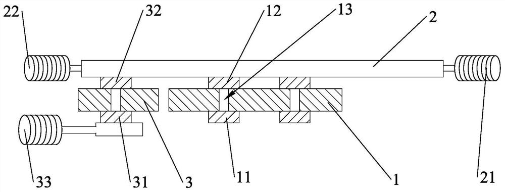 Radio frequency calibration device for chip testing and calibration method thereof