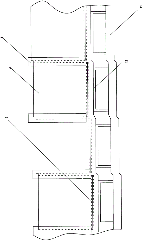 Self-turning and self-supporting plate type river embankment capable of preventing flood by flood