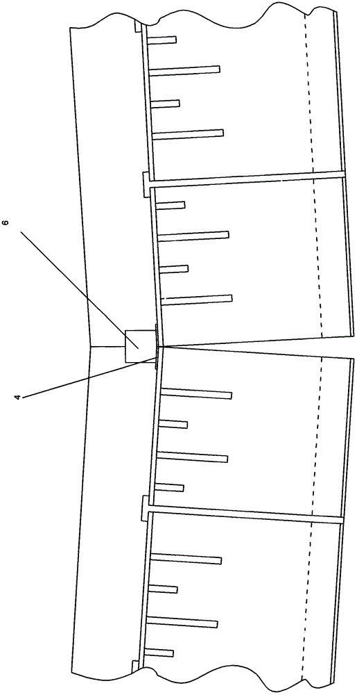 Self-turning and self-supporting plate type river embankment capable of preventing flood by flood