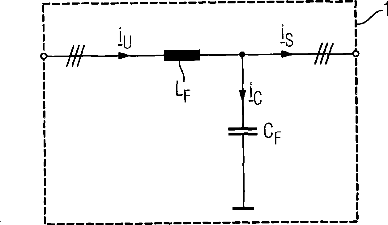 Converter with reduced harmonic waves