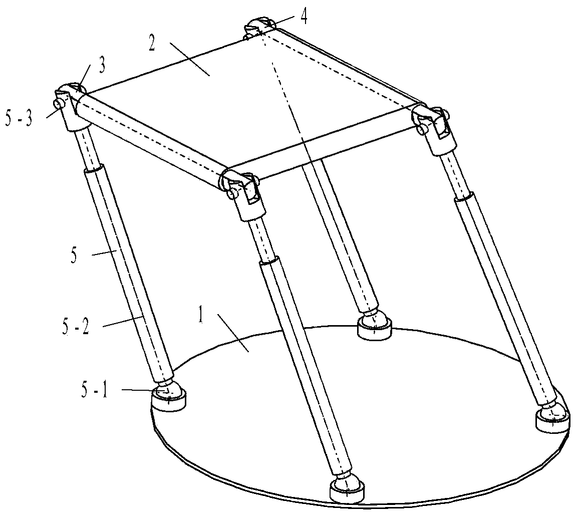 4SPR+2R type four-freedom-degree parallel mechanism