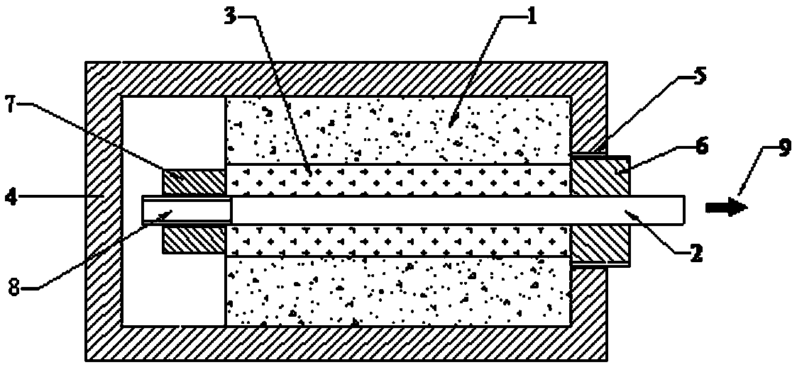 Method and device for testing the bonding strength of anchoring interface of anchoring system