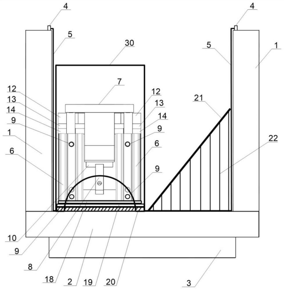 Physical simulation experiment device and method for tectonic landform