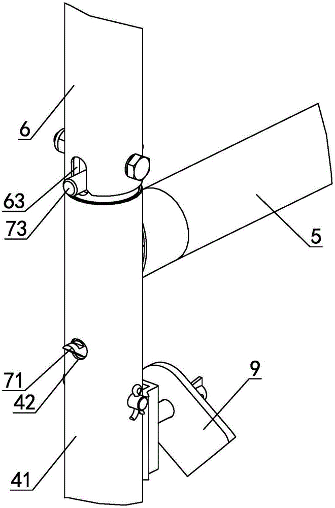 Combined modularization scaffold for large building