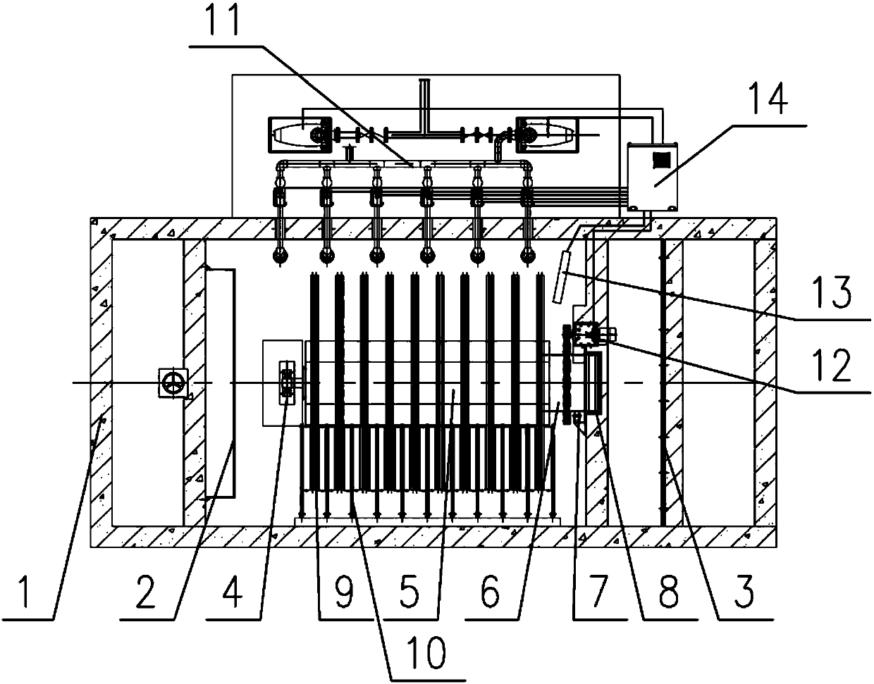 Full-automatic fiber turntable micro-filter for deep sewage disposal