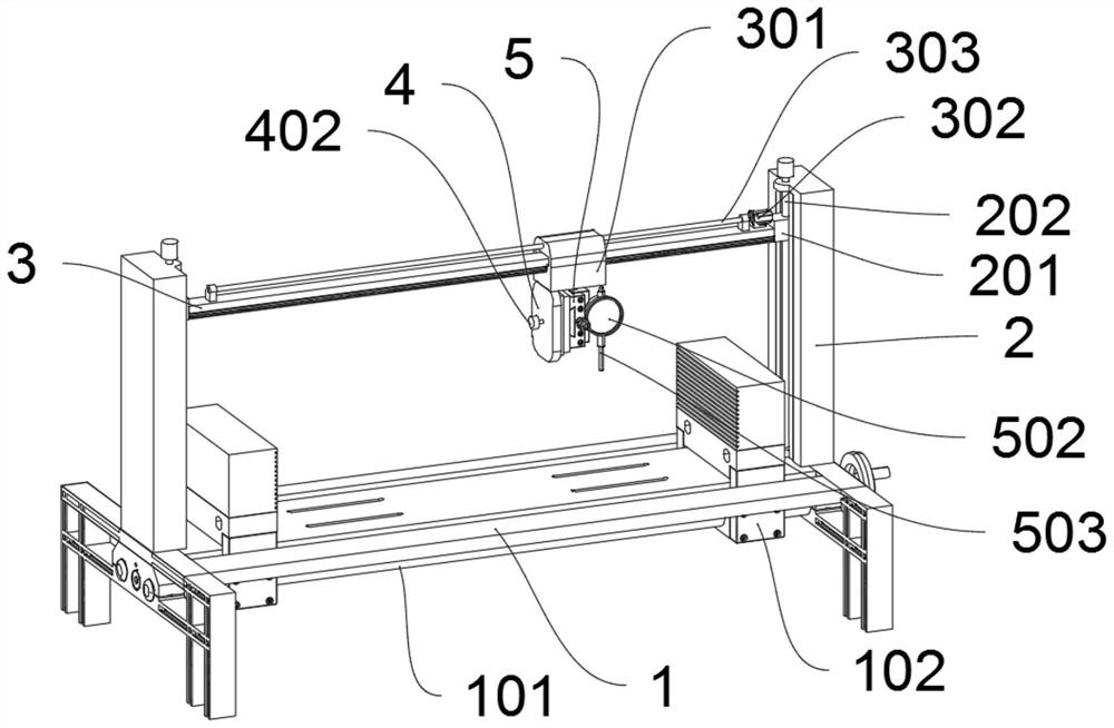 Location degree rapid detection device for machining