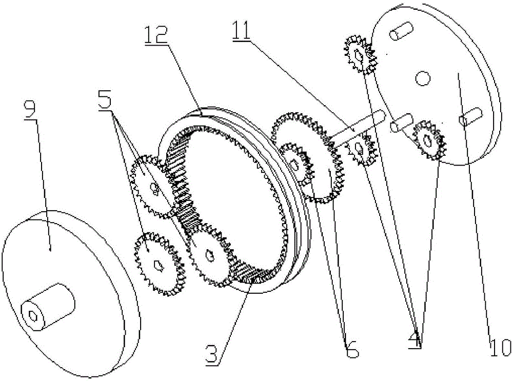 Two-stage gearbox of electric vehicle