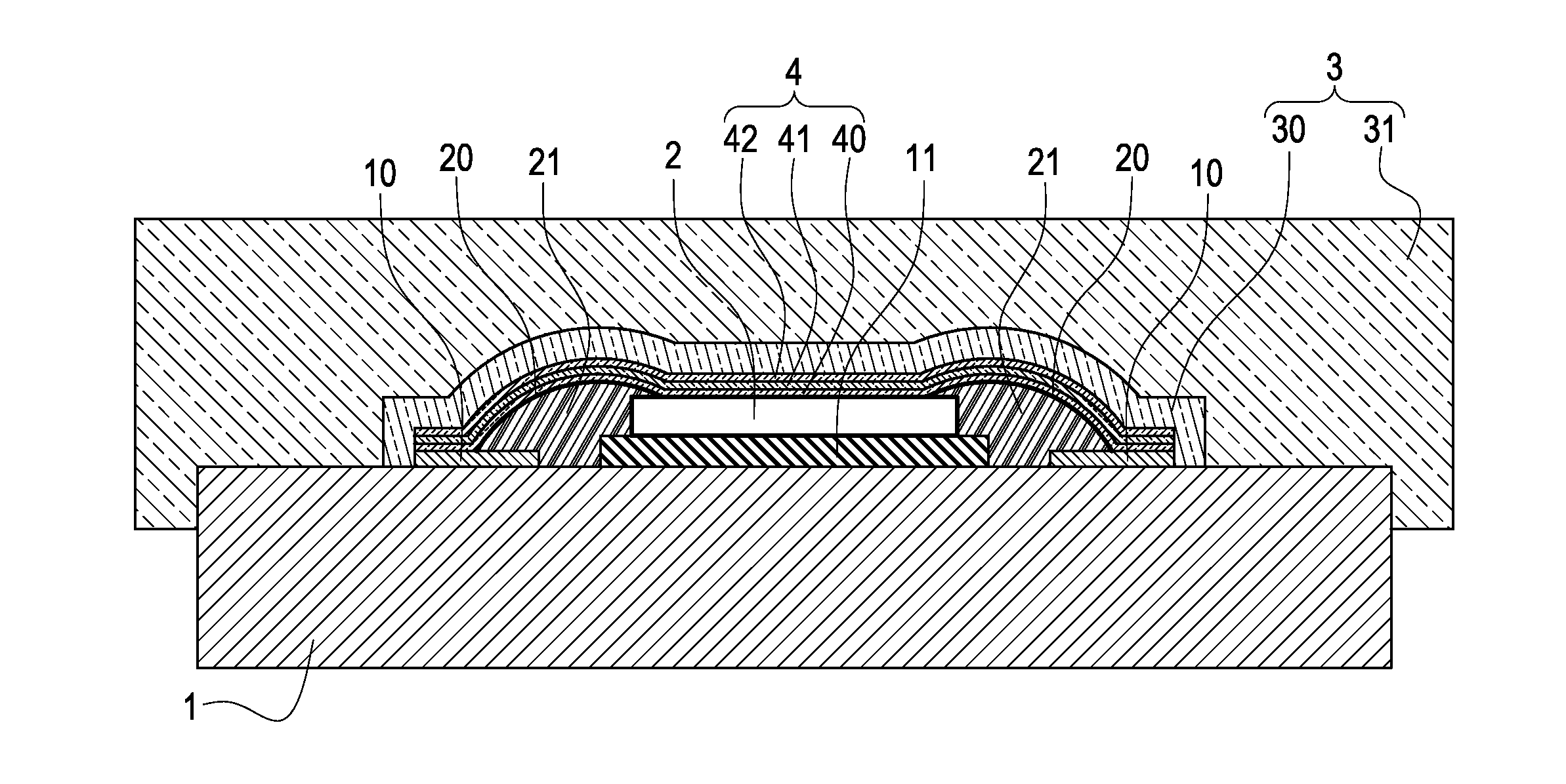 LED package structure and manufacturing method for the same