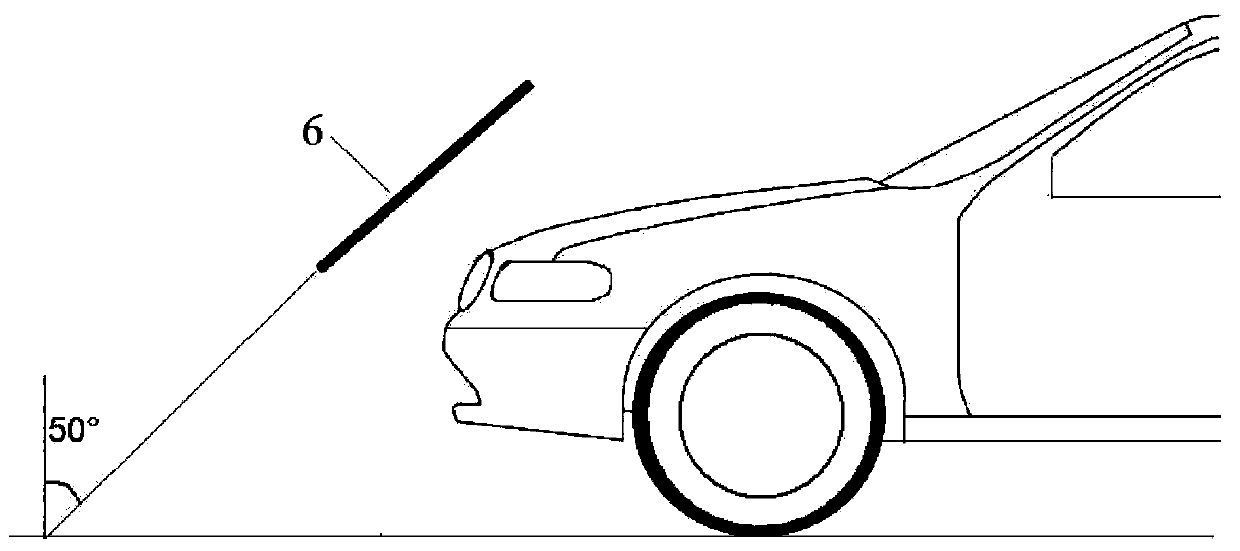 Line drawing method for automobile pedestrian protection finite element analysis