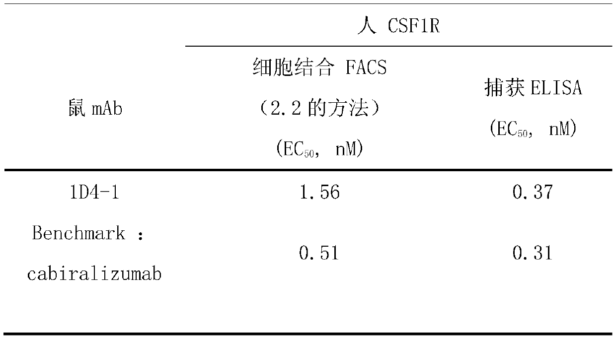 A kind of anti-human csf-1r monoclonal antibody and its application