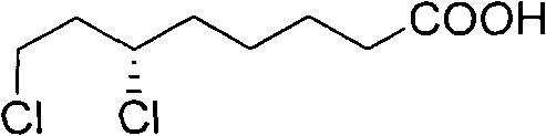 Method for splitting 6,8-dichlorocaprylate