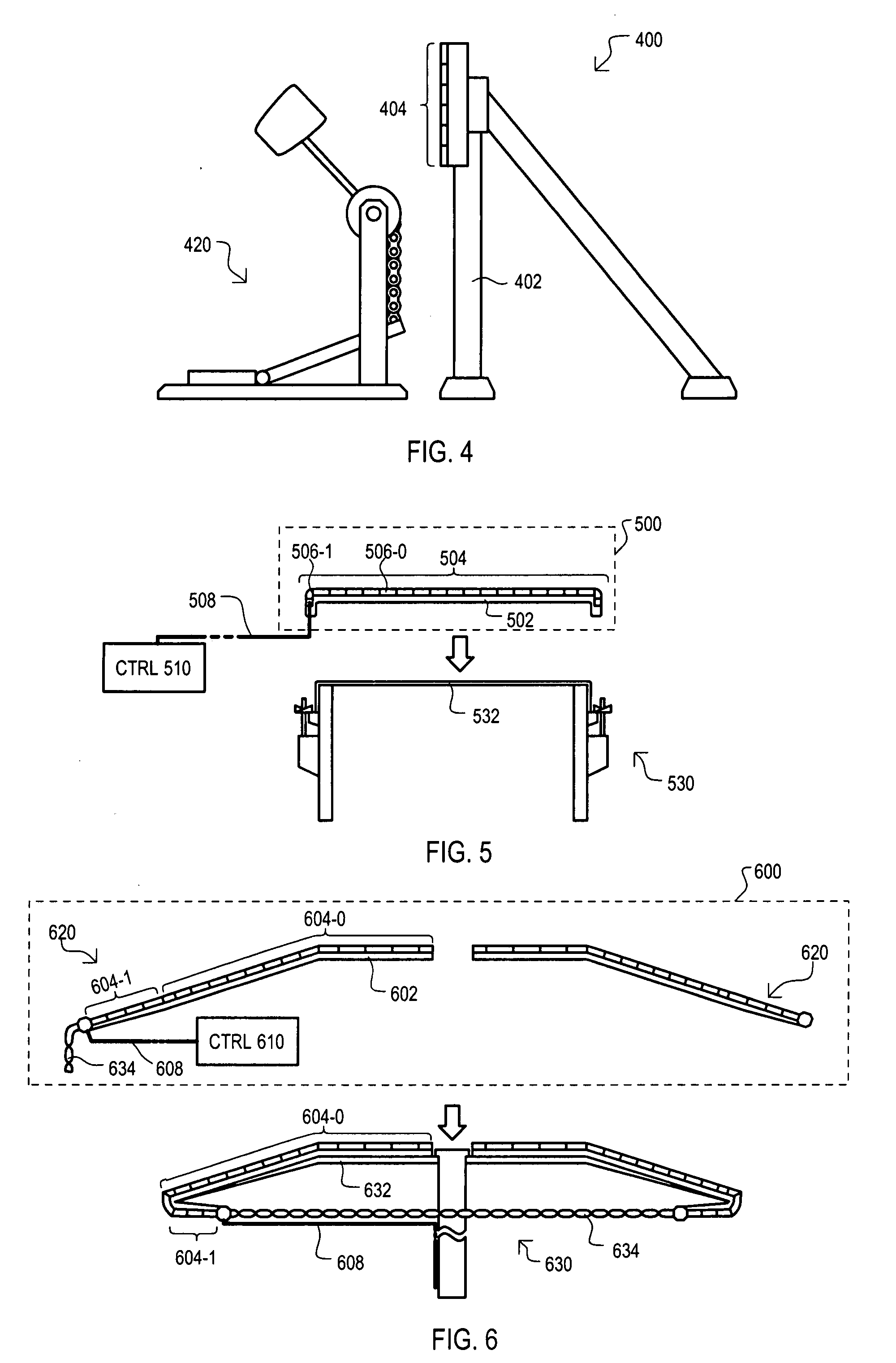 Capacitance sensing for percussion instruments and methods therefor