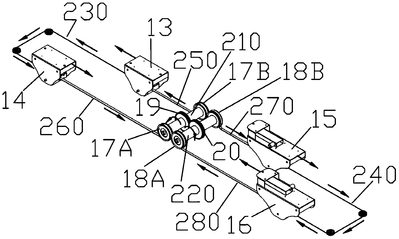 Folding-type crawling body builder with linkage mechanisms