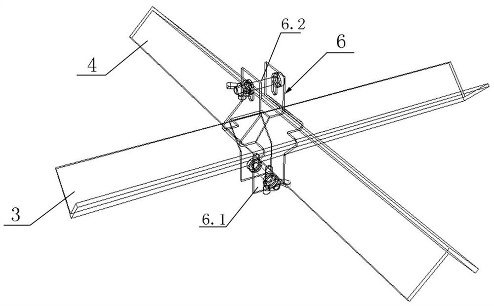 Quickly-installed transfer layer crane support structure and construction method thereof
