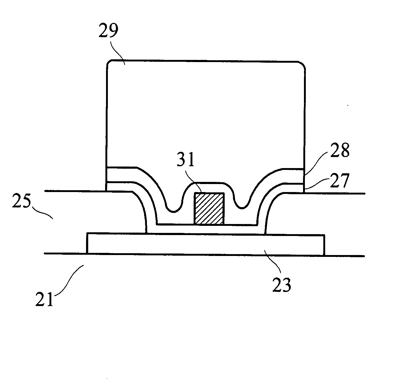 Packaging conductive structure and method for manufacturing the same