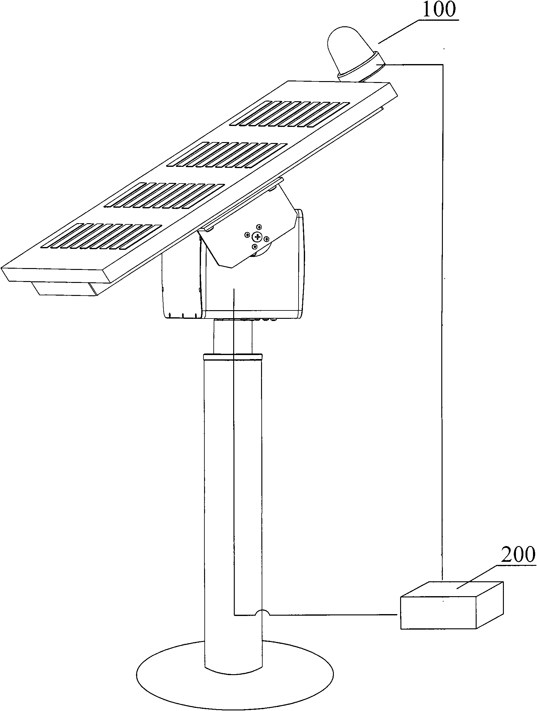 Solar automatic tracking and positioning device