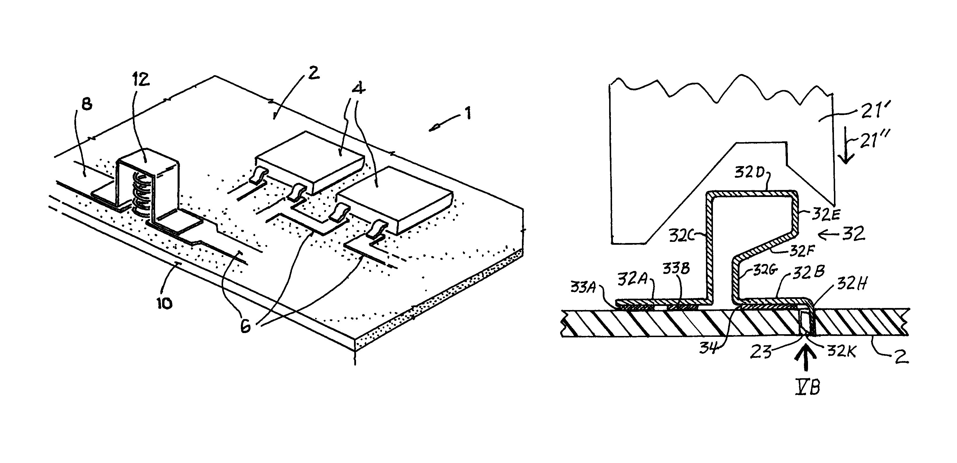 Electronic assembly having stressable contact bridge with fuse function