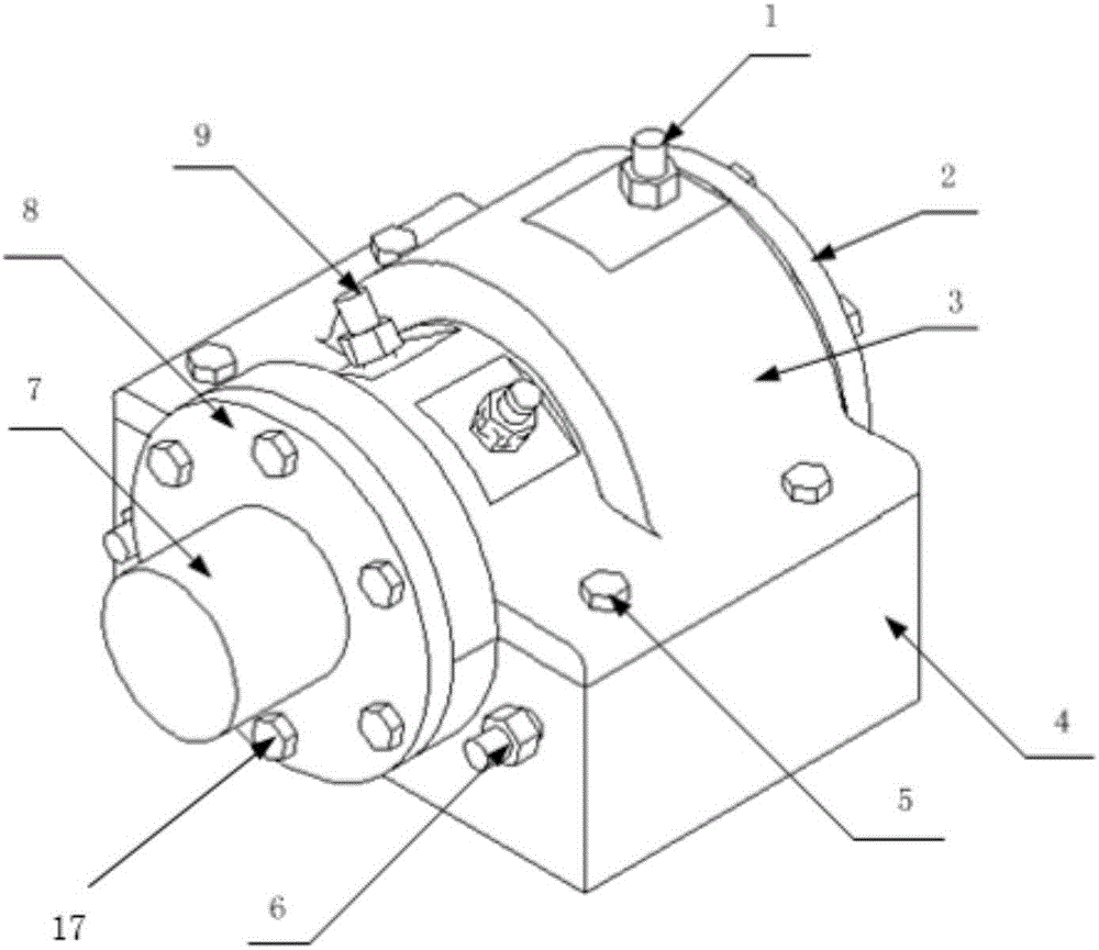 Magnetic fluid double suspension driving and driven radial bearing