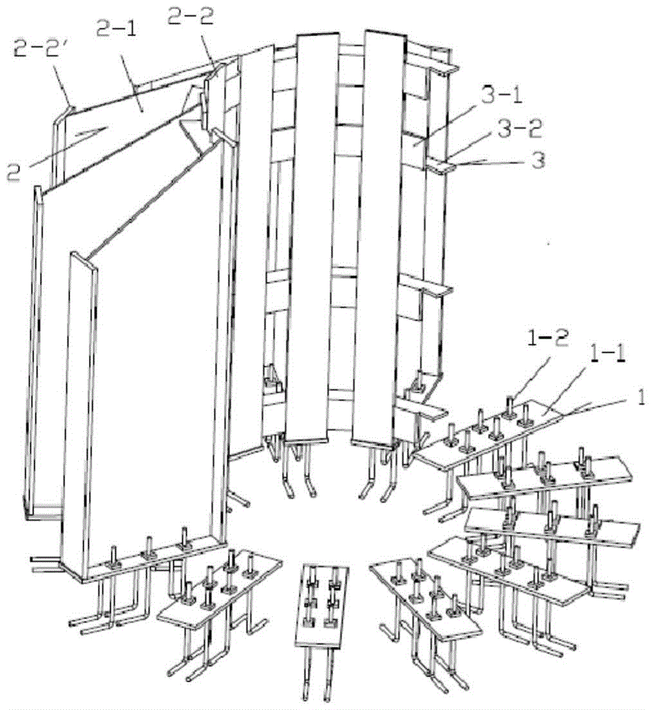 A variable-diameter car ramp and its construction method