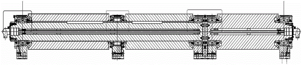 Modification method of fan-shaped section phi280 roller system of continuous casting machine