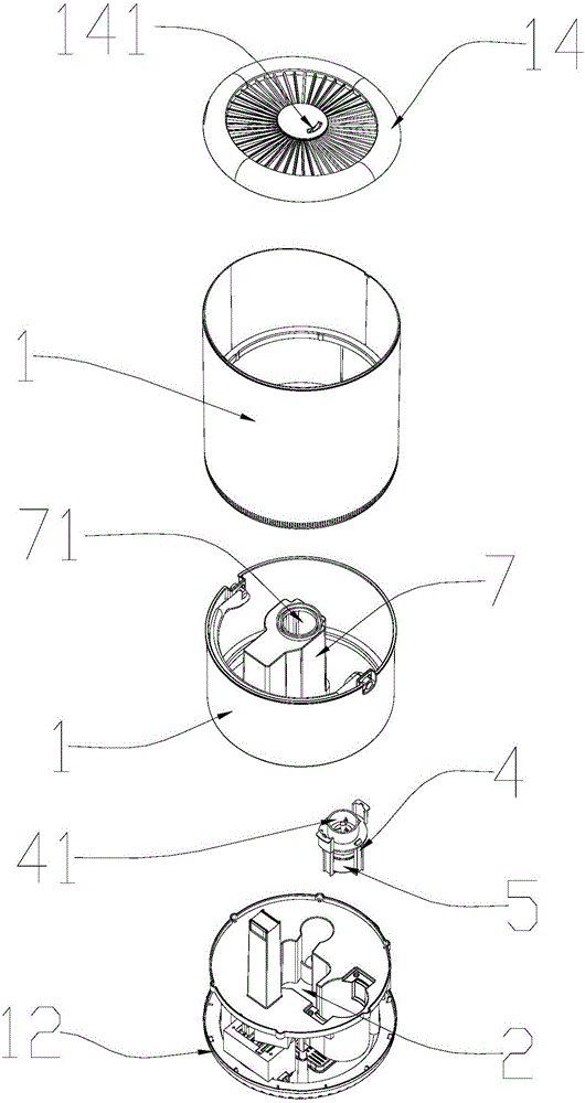 Water level control device of humidifier and humidifier applying same