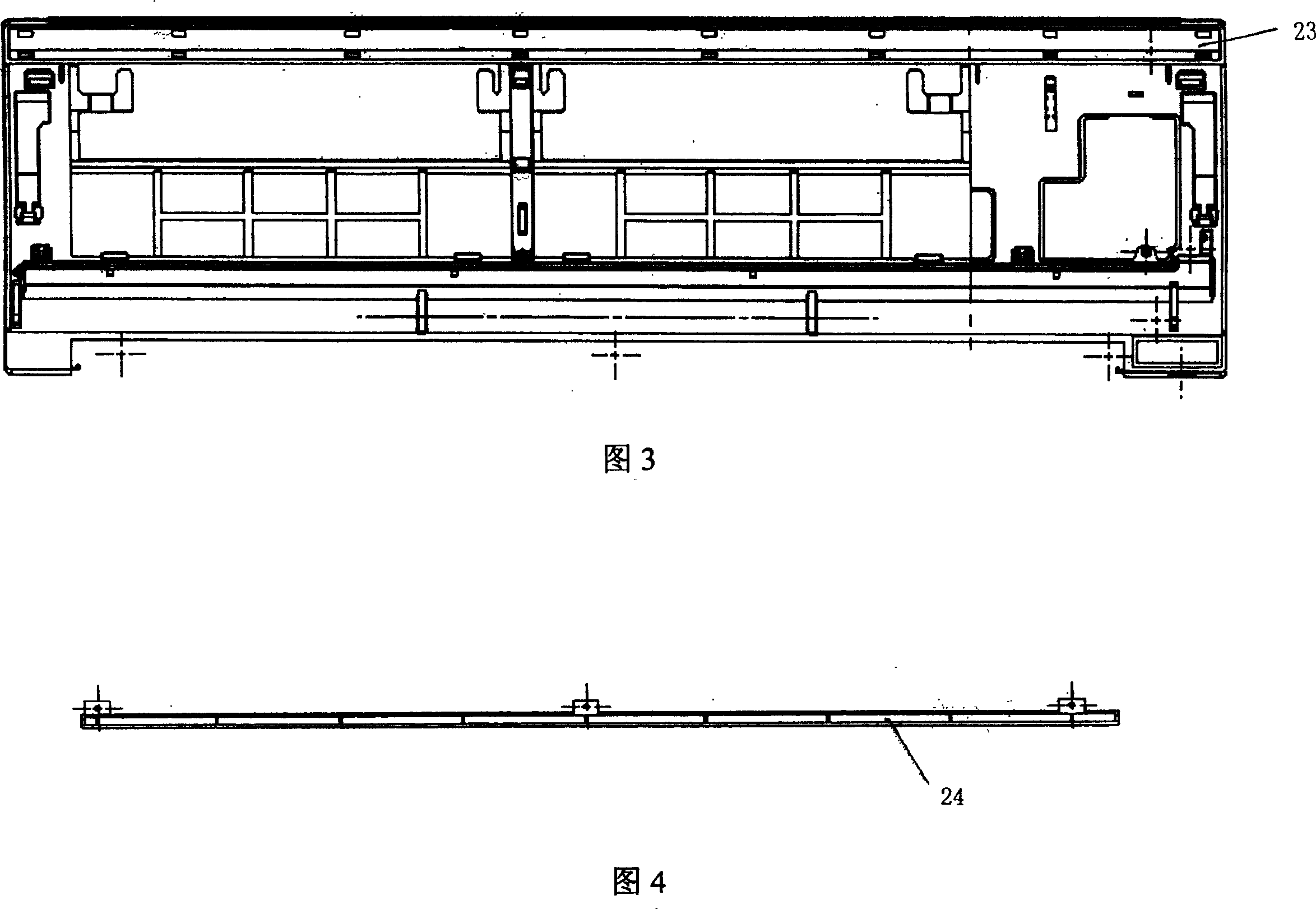 Front-panel structure of indoor unit of air conditioner