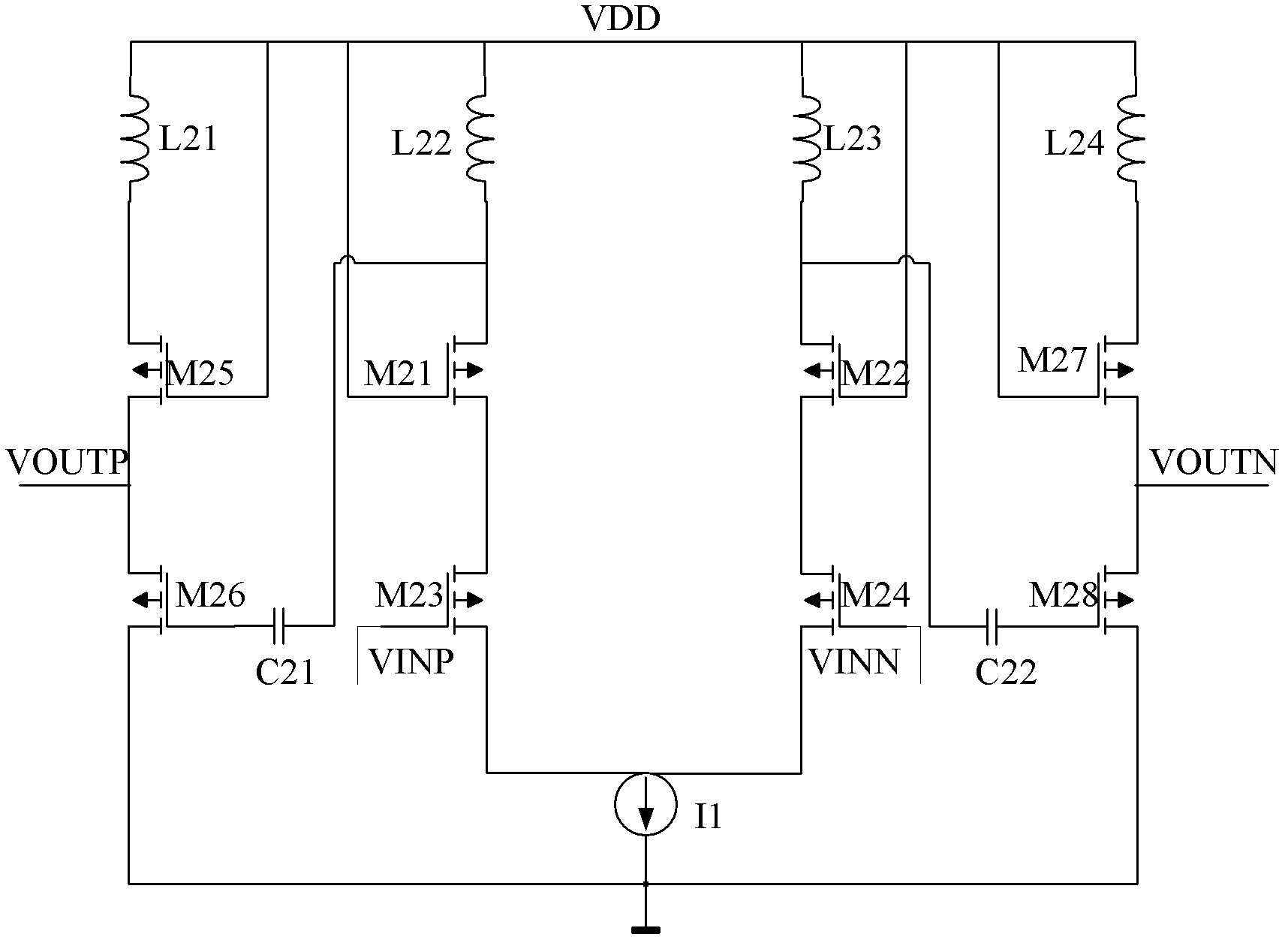 Radio-frequency emission front-end circuit with automatic gain control