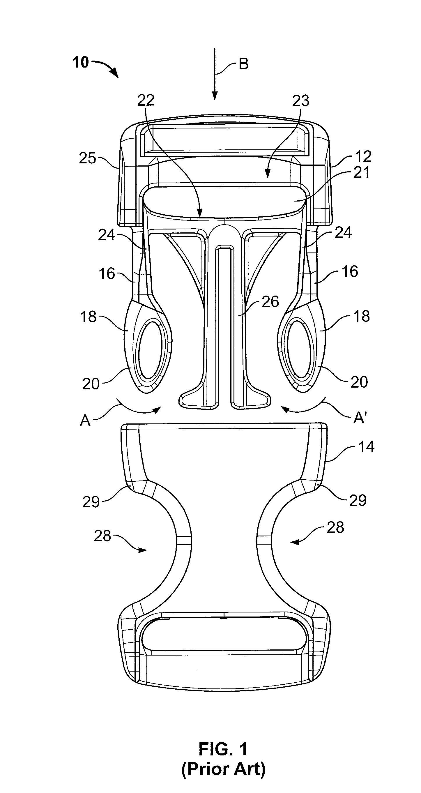 Side-release buckle assembly