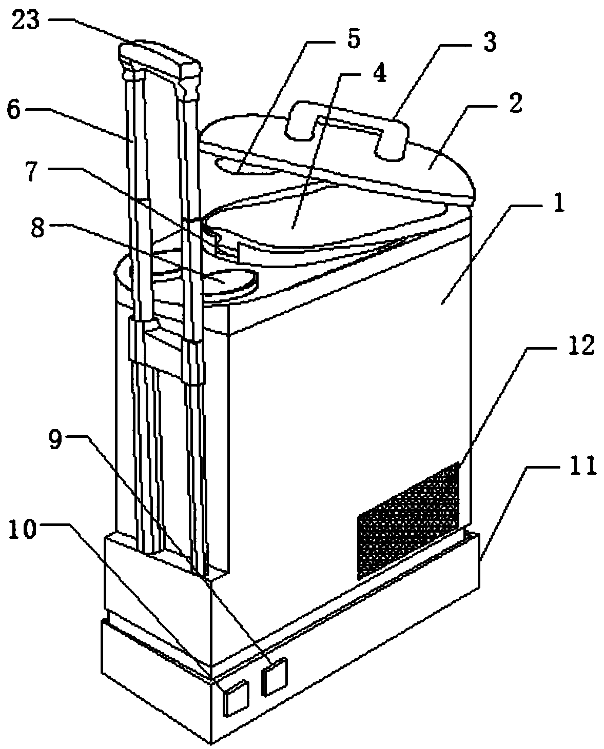 Portable vehicle-mounted refrigerator and using method thereof