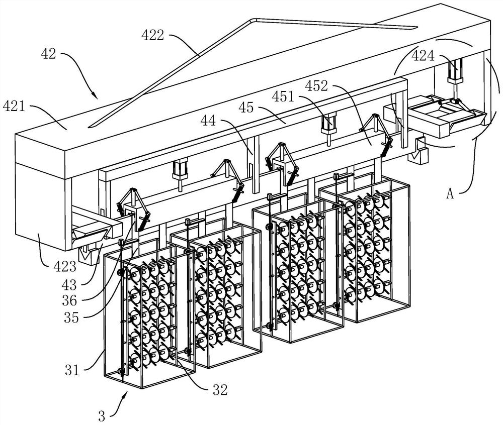 A high-efficiency galvanized rack plating production line and its process