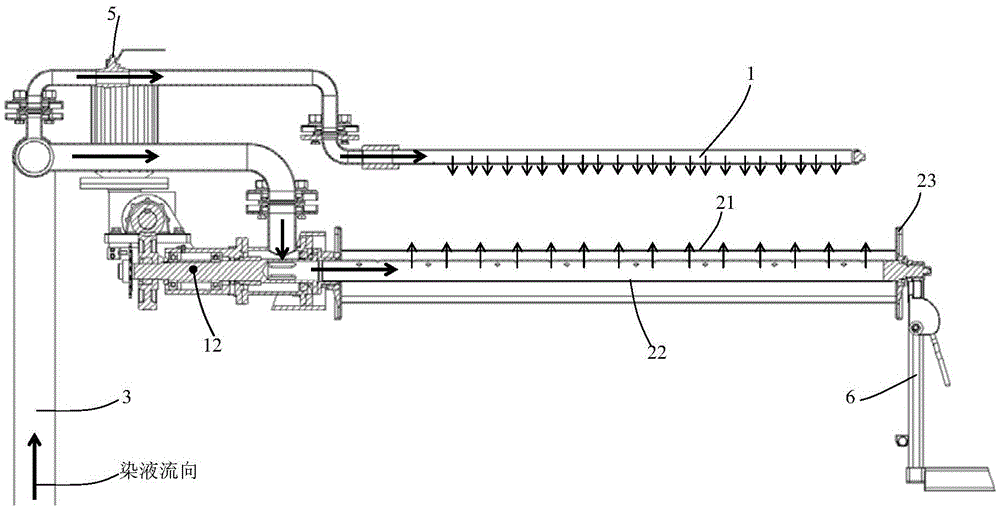 Pulse type spray-dyeing system for dyeing machine and control method of pulse type spray-dyeing system