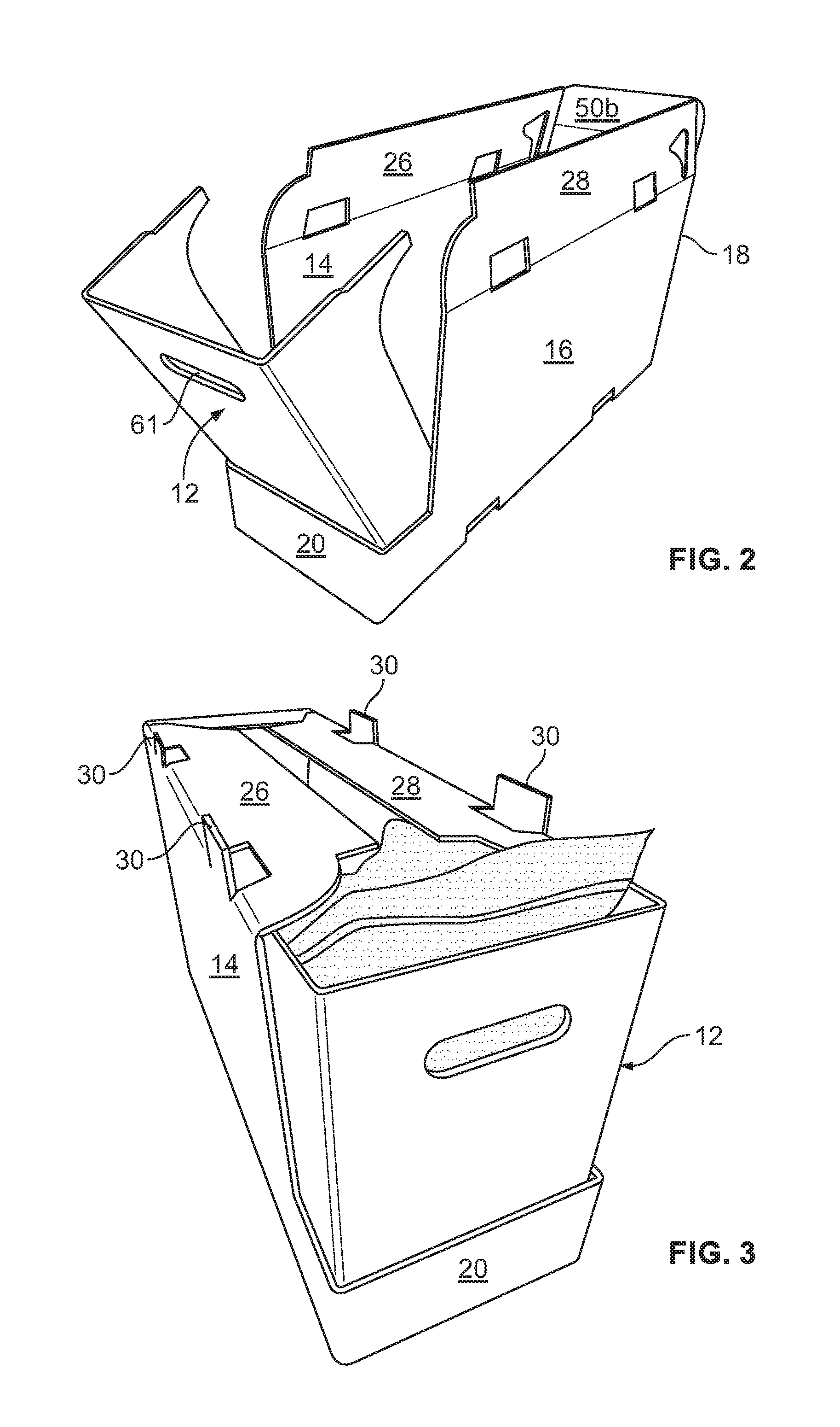 Shipping and display container with supporting insert