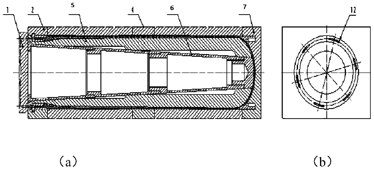 Injection or injection-compression molding tool and process for thermal insulation layer of combustion chamber of solid rocket engine