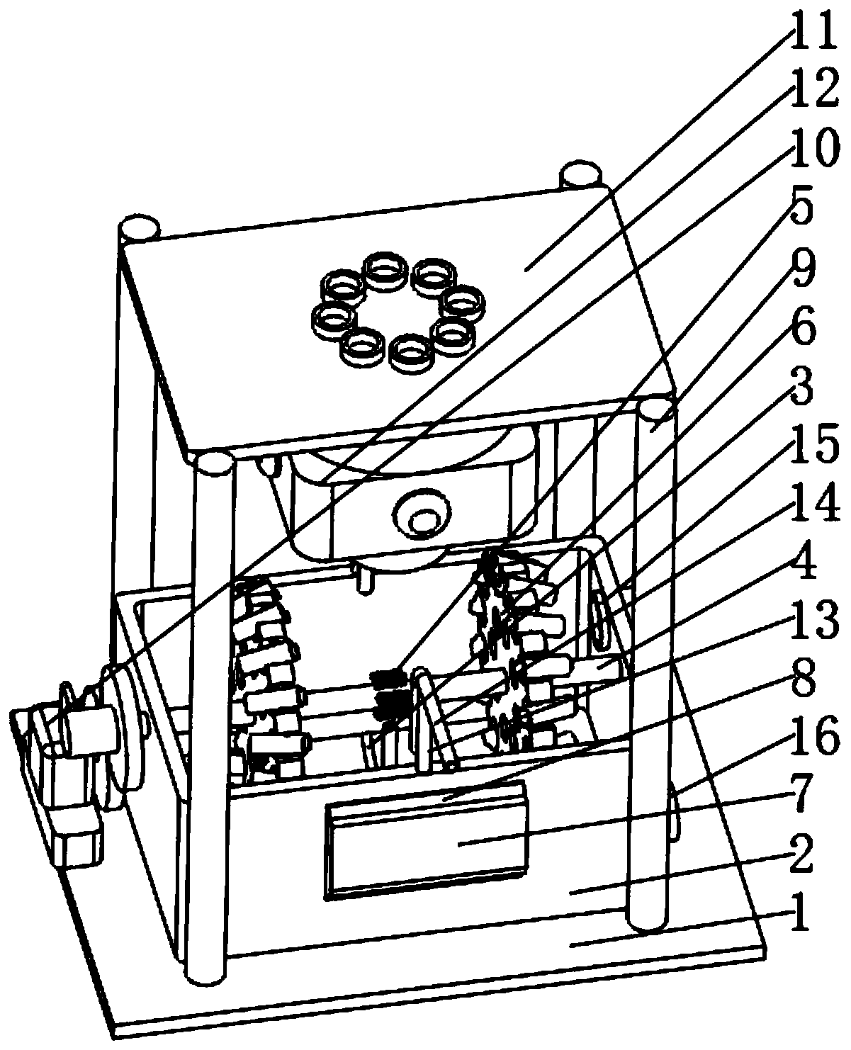 Physical yarn parting equipment for textile biological fiber surface treatment