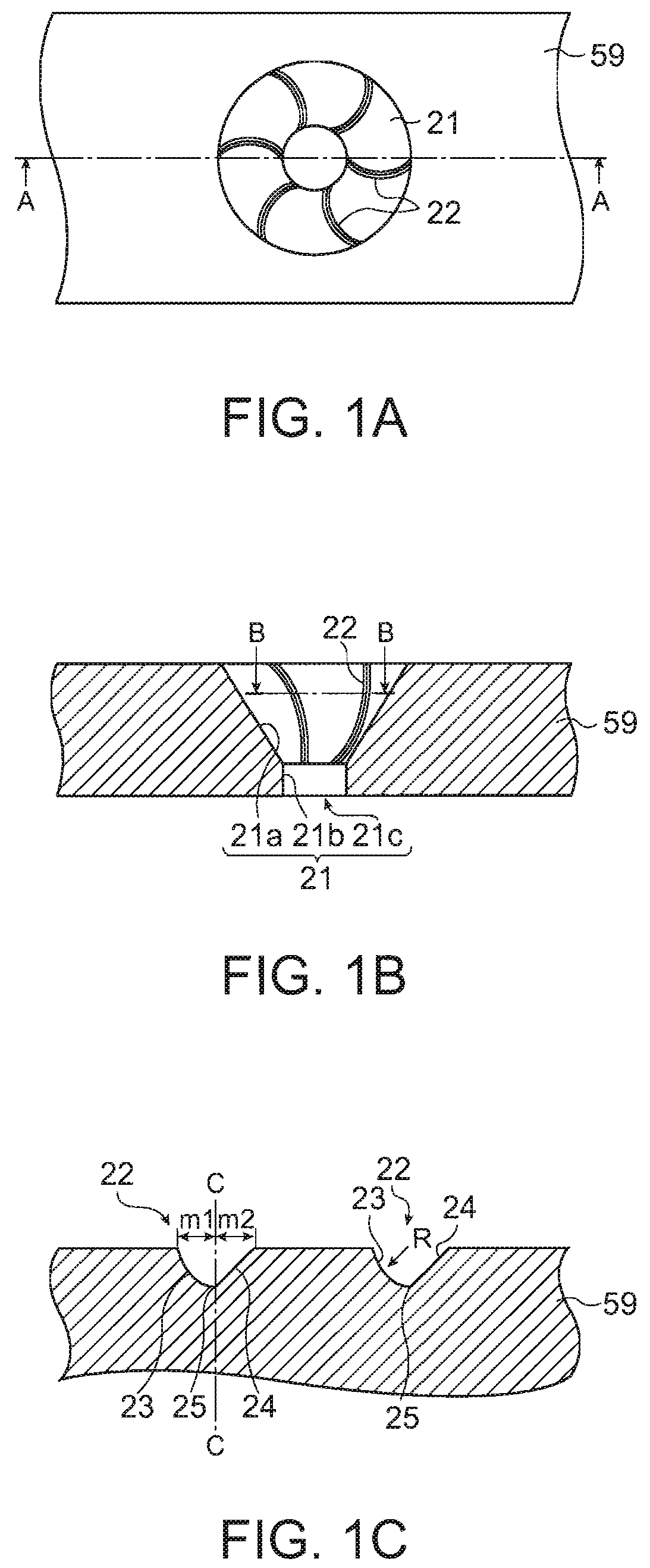 Liquid droplet discharging apparatus and head with liquid droplet guides