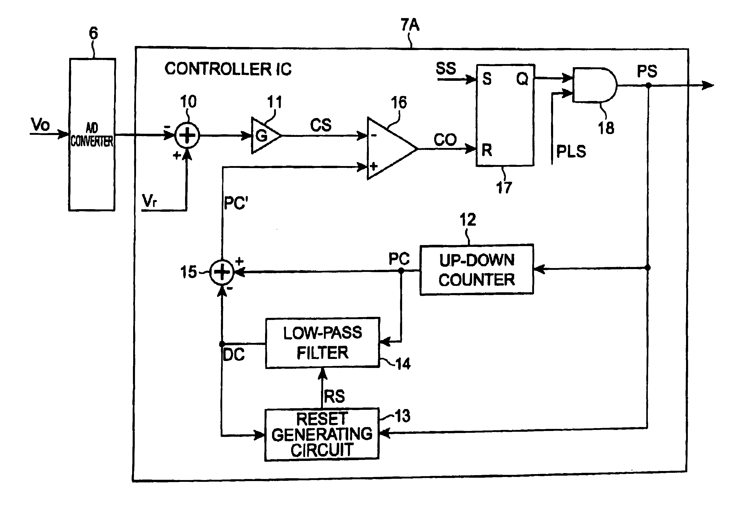 Switching power supply controller and switching power supply