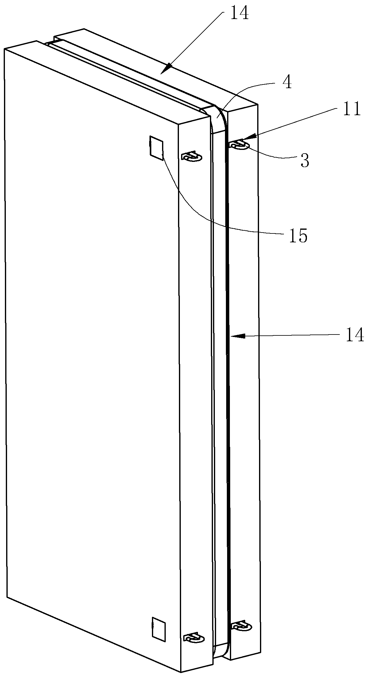 Concrete prefabricated wall board and construction method thereof