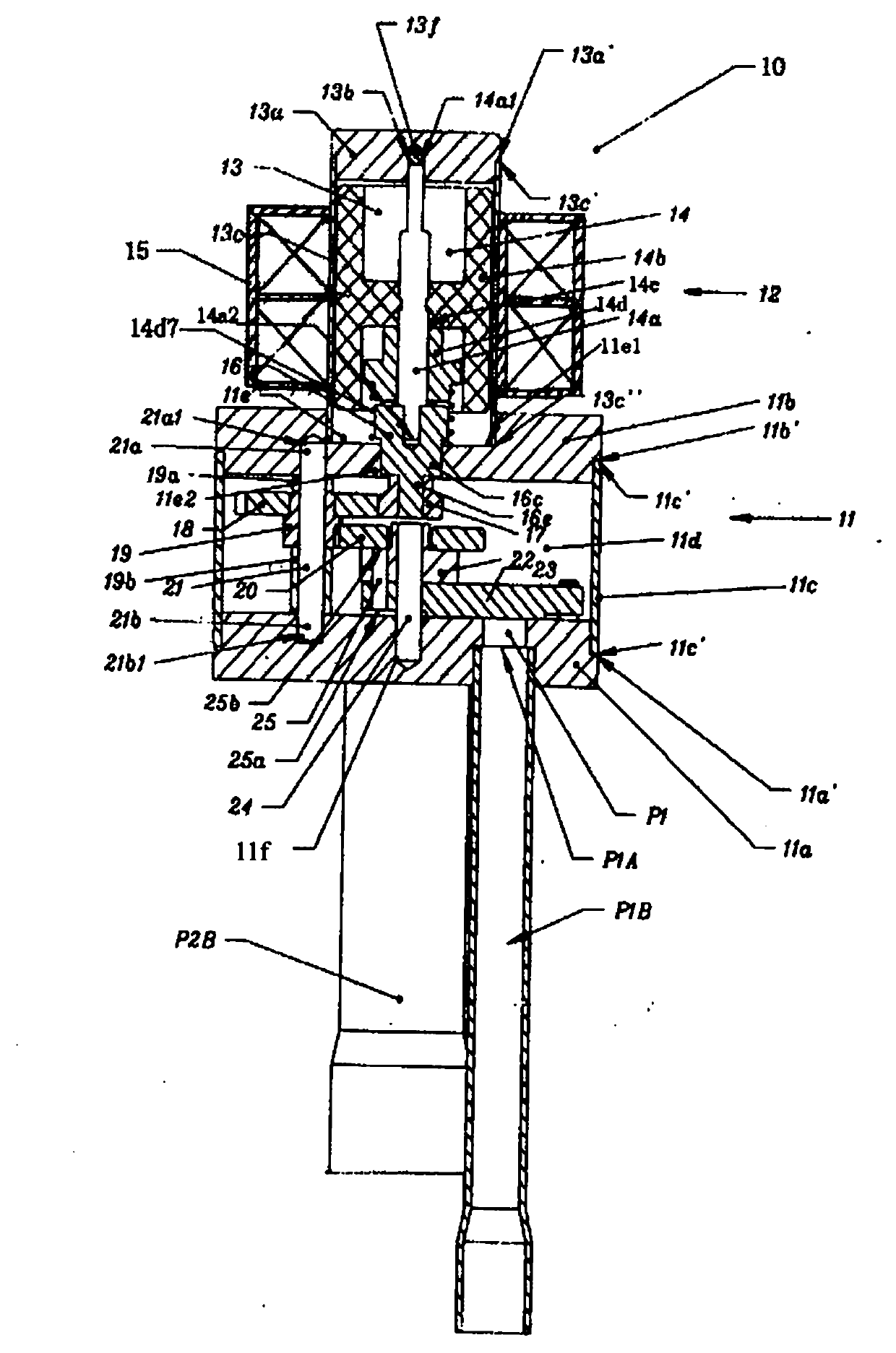 Motor-driven three-way valve