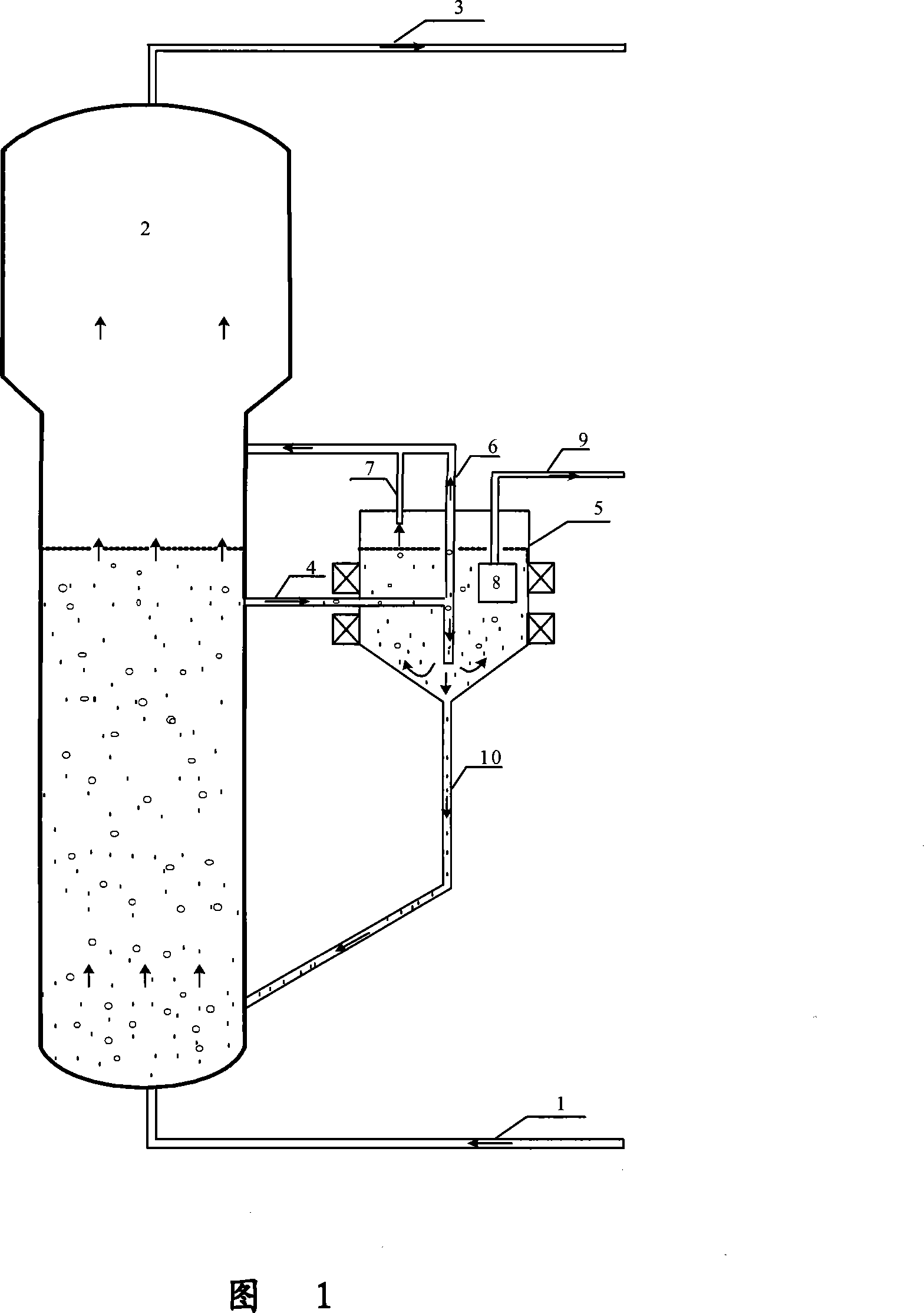Method of separating fischer-tropsch synthesis heavy distillate from ferrous iron-base catalyst