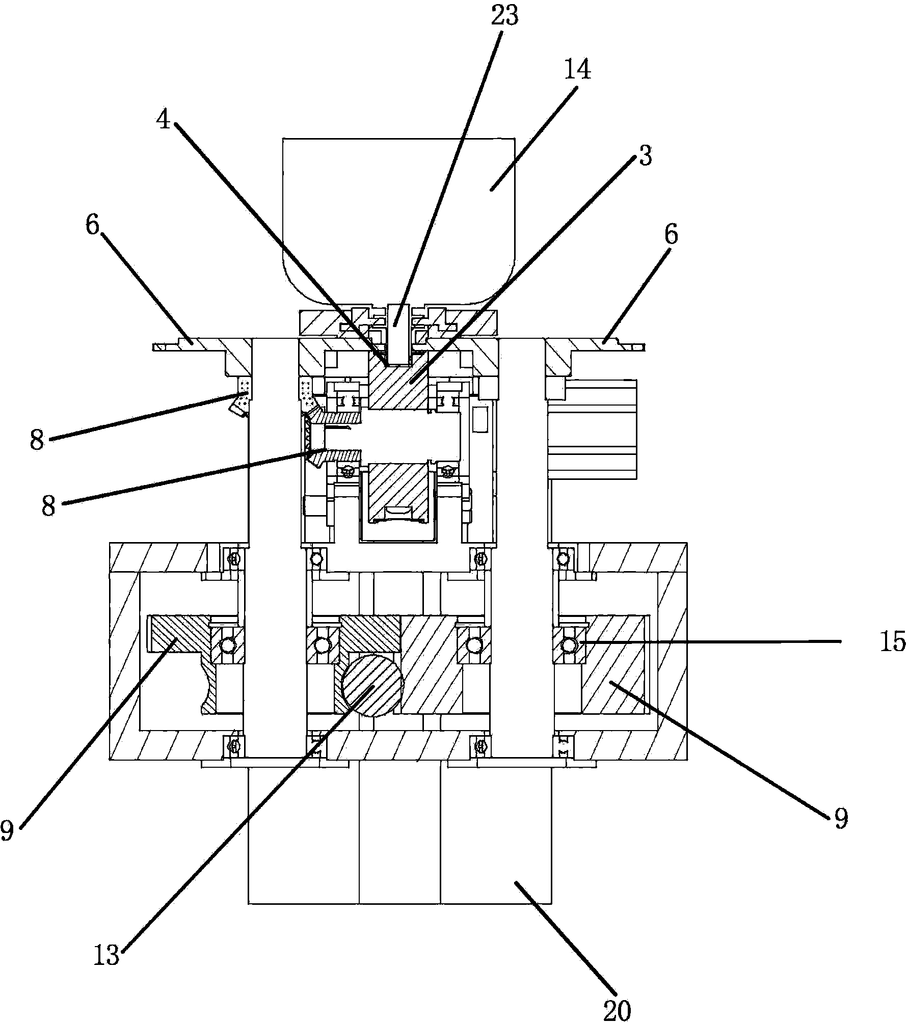 Threading device of packaging bags