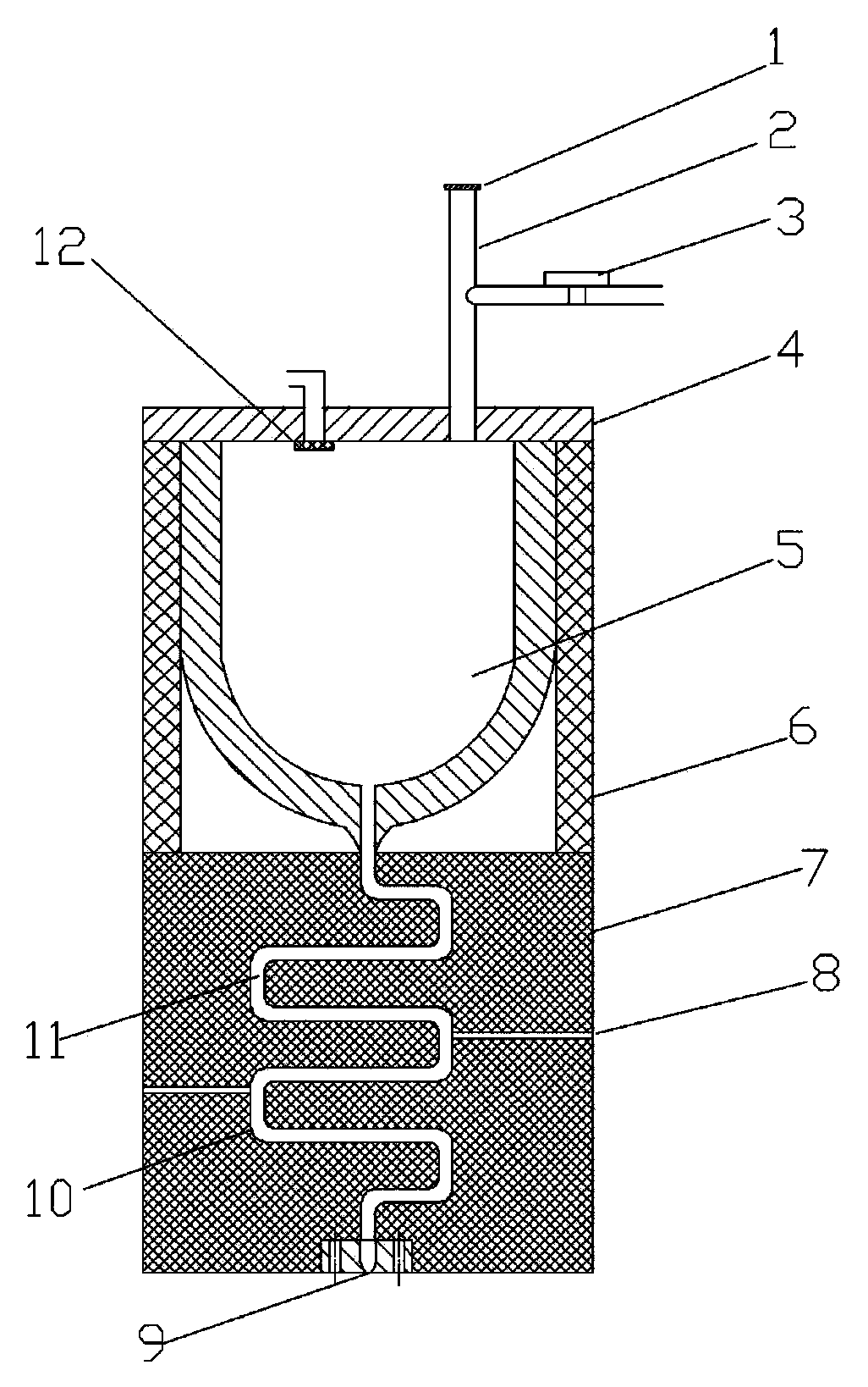 S-shaped channel solder ejecting head driven by ampere force