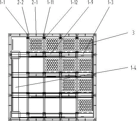 Inertial filter combined module for internal combustion and electric locomotives