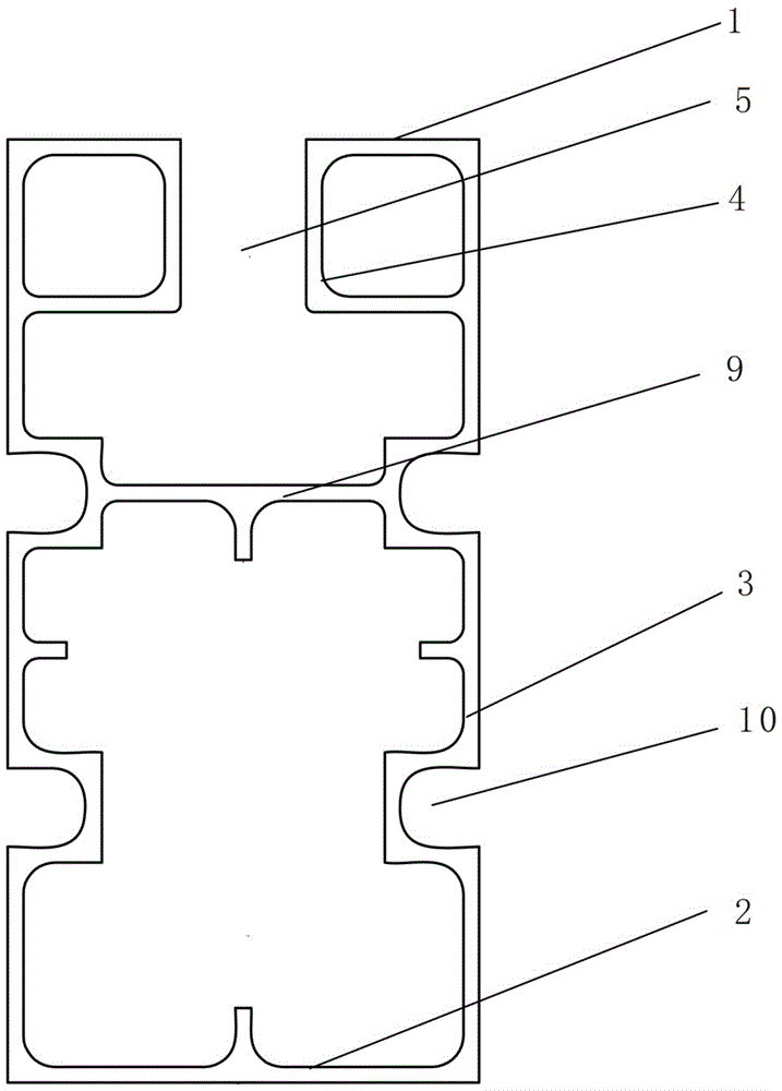 A multi-functional supporting profile assembly for toilets with drainage on the same floor