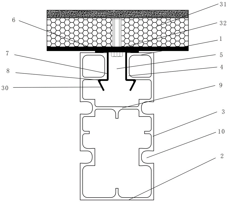 A multi-functional supporting profile assembly for toilets with drainage on the same floor