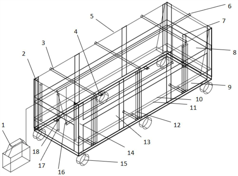 Simulation platform, experimental system and method for reservoir seepage detection experiment