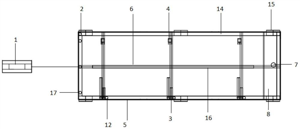 Simulation platform, experimental system and method for reservoir seepage detection experiment