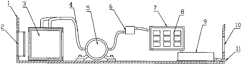 Membrane process water extraction device from air